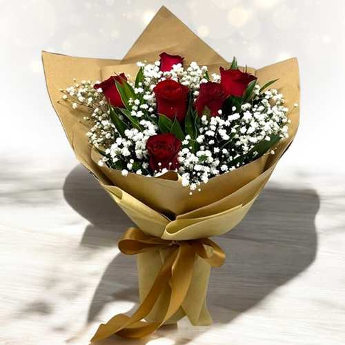 6 Red Roses