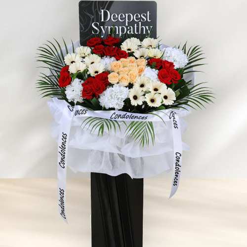 Graceful Goodbye Condolence Wreath