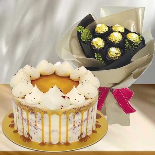 Red Velvet Cake And Ferrero