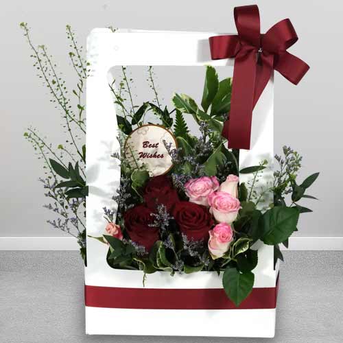 Crimson Devotion Floral Gift For Mom