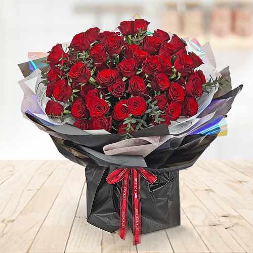 99 Stalk Red Rose Flower Bouque