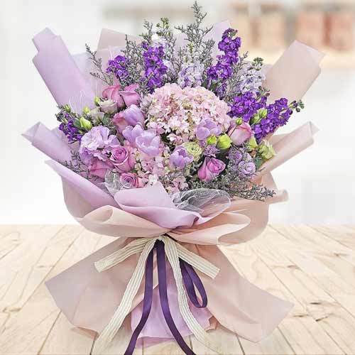 Deluxe Violet Bloom Bouquet