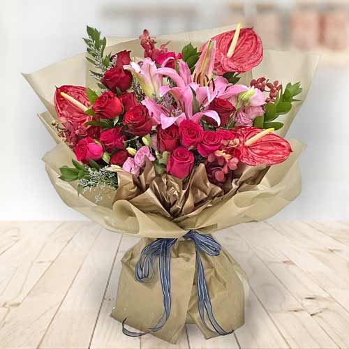 Crimson Romance Floral Collection
